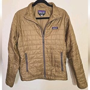 Patagonia Mens Nano Puff Jacket Size S Raptor Brown